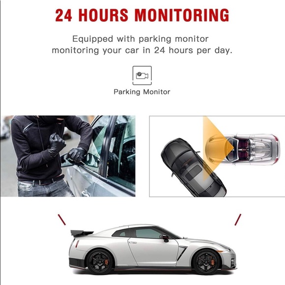 TOGUARD Backup Camera 7" Mirror Dash Cam. - Picture 6 of 7